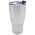 Tumbler with Flip Close Lid, Silver, 32o