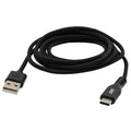 USB-C Charge and Sync Cable, Black, 7ft
