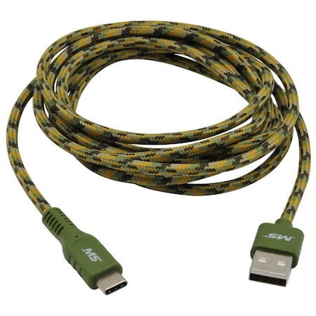 USB-C Charge and Sync Cable, Camo, 7ft