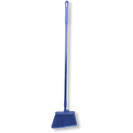 Flagged Bristle Angle Broom with Handle 56 Blue