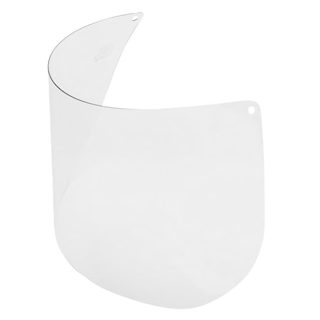 Face Shield Window, PETG , Shape N, Unbound, Clear/Anti-Fog