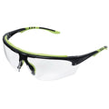 XP410, Safety Glasses, Anti-Fog & Anti-Scratch, Clear Lens, Black Frame, Half-Frame