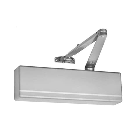 Surface Door Closer, Standard Parallel Arm, Thru Bolts, Sprayed Aluminum Enamel