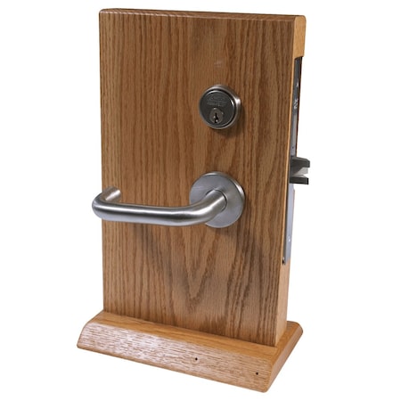 Apartment, Front Door Mortise Lock, HS Lever, L Rose, Satin Chrome