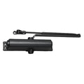 Grade 1 Surface Door Closer, Regular Arm, PA Shoe, 180 Degree, Black Finish, Non-Handed
