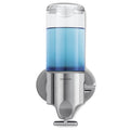 Single Wall Mount Shower Pump, 15 fl. oz. Shampoo and Soap Dispenser, Stainless Steel
