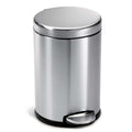 4.5L Round Step Can, Brushed