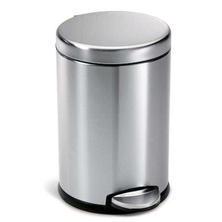 4.5L Round Step Can, Brushed