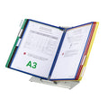 Desk Display Unit, 10 A3 Size Assorted Color Pockets