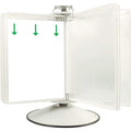 Rotary Display Unit Base, 50 Pockets, White