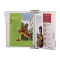 Antimicrobial Wall Display Unit 10 White Pockets, Stainless Steel