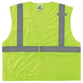8210HL Mesh Hi-Vis Safety Vest, Polyester Mesh, Mesh Fabric, Lime, Size XS
