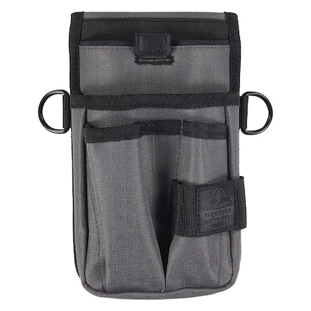 Belt, Gray Tool Pouch with Device Holster Belt Loop, Gray, Polyester
