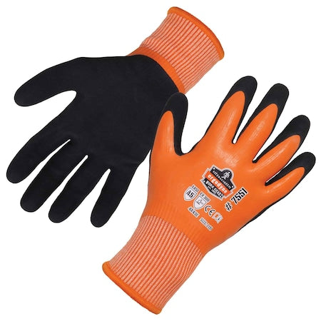 Cut-Resistant Coated Winter Work Gloves, Cut Level A5 , Nitrile , Sandy Nitrile , 2XL 1 PR