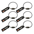 Wire Tool Tail, Screw Gate, 3lbs, Black, 6PK