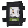 Black Dual Band ID Holder with Zipper