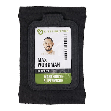 Black Wrist ID Badge Holder