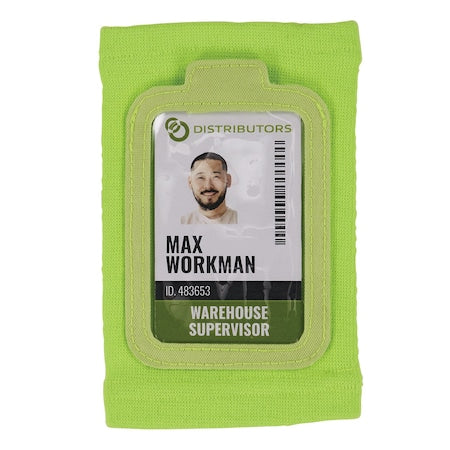 Lime Wrist ID Badge Holder
