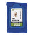 Blue Wrist ID Badge Holder