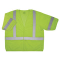 Breakaway Safety Vest, Polyester, Lime, Size 2XL/3XL