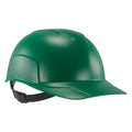 Bump Cap, Short Brim, Polyethylene, Ratchet Suspension, Green