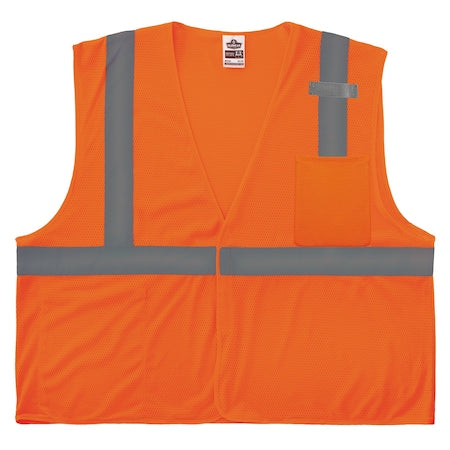 Hi-Vis Safety Vest M Class 2 , Hook & Loop 1 Mic Tab
