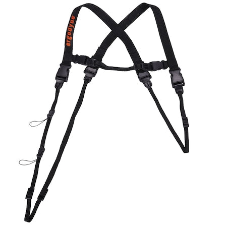 Barcode Scanner Lanyard Harness, Black, Size XL