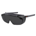 OSMIN, Safety Glasses, Anti-Fog, Smoke Lens, Matte Black Frame