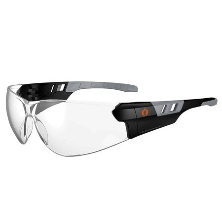 SAGA, Safety Glasses, Anti-Fog, Clear Lens, Matte Black Frame, Frameless