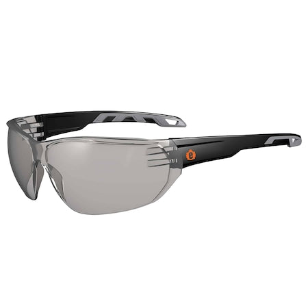 Anti-Fog In/Outdoor Lens Matte Black Frameless Safety Glasses