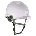 Anti-Fog Clear Lens White Class E Safety Helmet with Visor