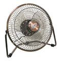 8 in. Blade Dia Desk Fan, Table Fan, Portable Fan, USB Fan, Non-Oscillating, 1 Speeds, Copper
