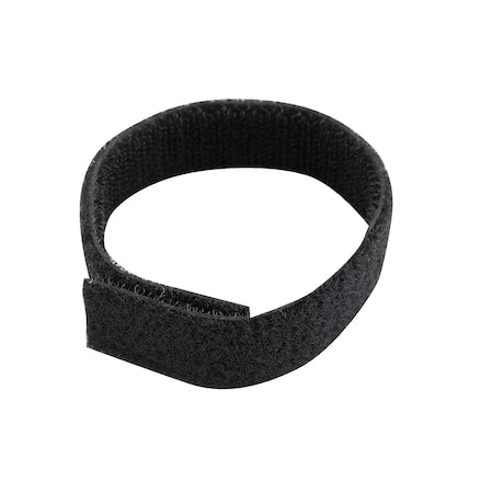Back-to-Back Strap, No Adhesive, 8 in, 3/4 in W, Black, 150 PK