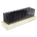 Block Type Scratch Brush, .014 Carbon Steel Fill, Flat Face