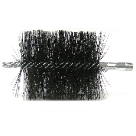 4" Double Spiral Flue Brush .012 Steel Fill
