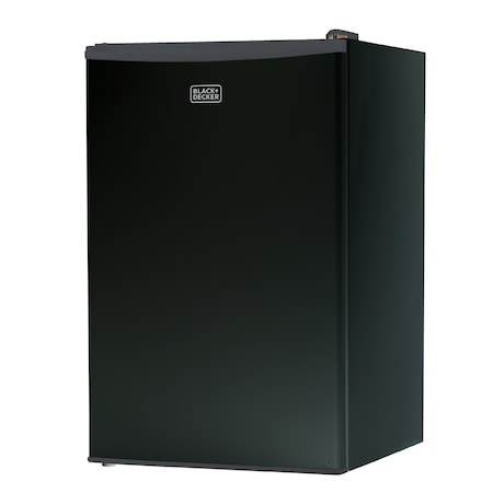 Compact Refrigerator Energy Star Single Door Mini Fridge with Freezer, 4.3 Cubic Ft., Black