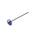 1 Gallon 2" Plastic Paint Mixer, 9" Long Round Metal Shaft, Fits 3/8" Drill