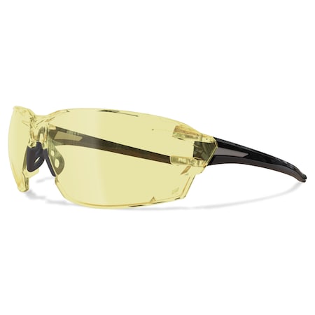 Nevosa Safety Eyewear, Black Frame, Yellow Lenses