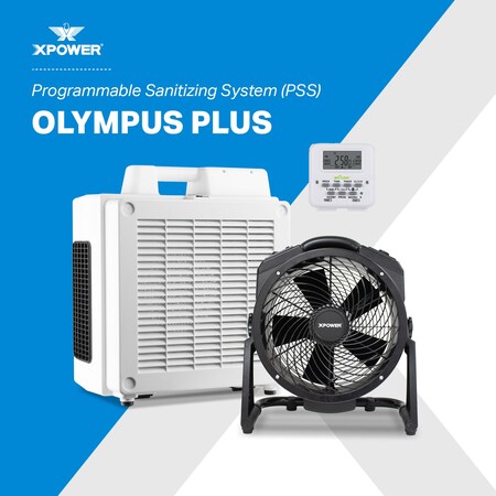 Olympus PLUS Programmable Sanitizing System, Automatic Overnight Indoor Air Quality Solution