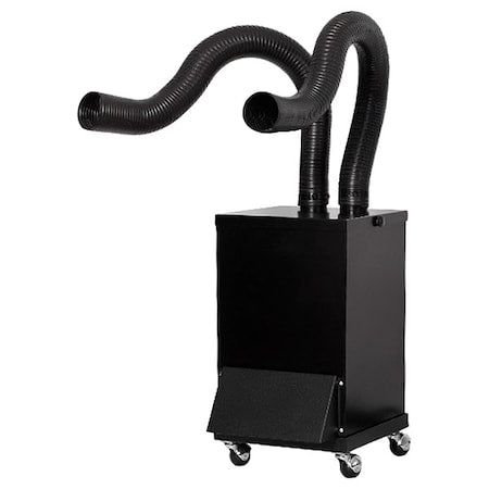 Air Cleaning System, 4.4 ft L Hose, 2 Arms