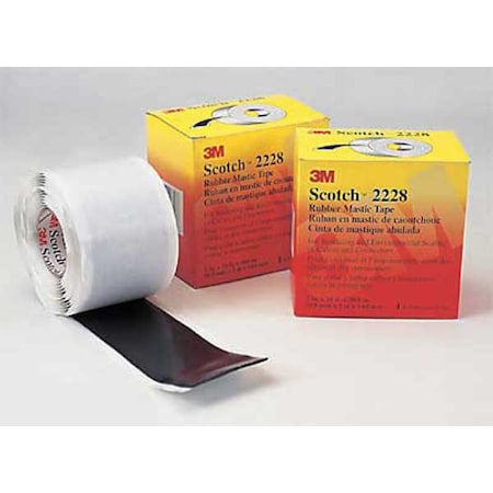 Electrical Tape, Black, 3-3/8 yd L, 2 in W, PK10