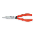 6 1/4 in Long Nose Plier, Side Cutter Dipped Handle