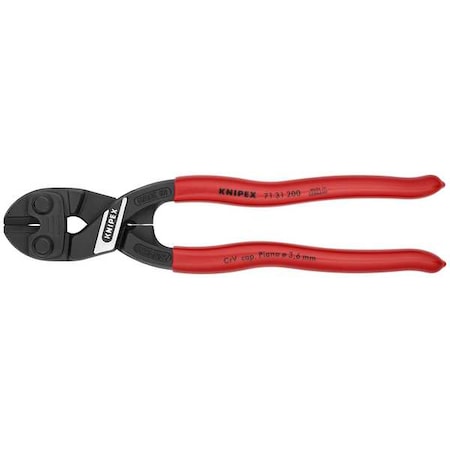 8" Knipex Cobolt Compact Bolt Cutter w/ Recess, Plastic Grip