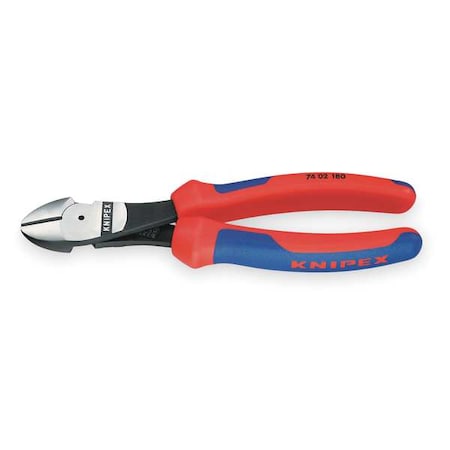 8 in 74 High Leverage Diagonal Cutting Plier Standard Cut Oval Nose Uninsulated
