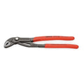 10 in V-Jaw Water Pump Plier Serrated, Plastic Grip
