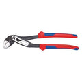 7 1/4 in V-Jaw Water Pump Plier Serrated, Bi-Material Grip