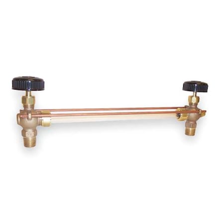 Water Gauge,Pipe Size 3/4 In,MNPT