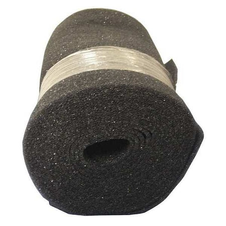 48 in x 25 ft x 1/4 in Foam Air Filter Roll, Less Than 5 MERV, Black (Formerly Air Handler)