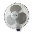 16" Blade Dia Wall Mount Fan, Oscillating, 3 Speeds, 120VAC, Remote Control
