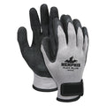 Coated Gloves, Latex, Textured, Palm, Not Tested Abrasion Level, Gray, XL (10) 1 PR